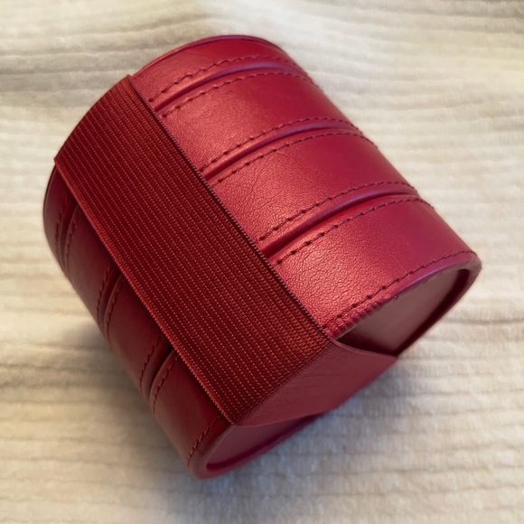 Trollbeads burgundy stackable jewelry box. Stands 3.5 inches tall. New in box. - Picture 2 of 4